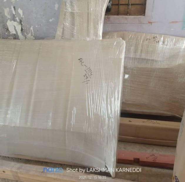 Stretch-Wrapped Sofa Set