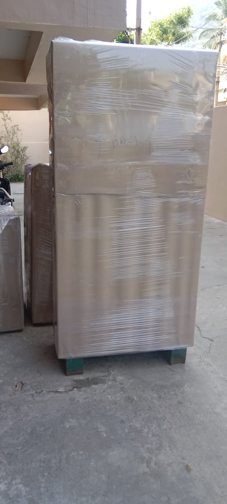 Refrigerator Wrapped & Skidded